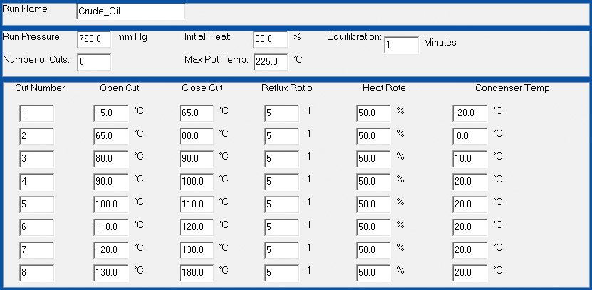 Parameter Screen