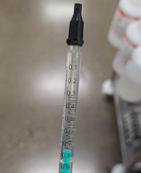 THC Distillate in Syringe