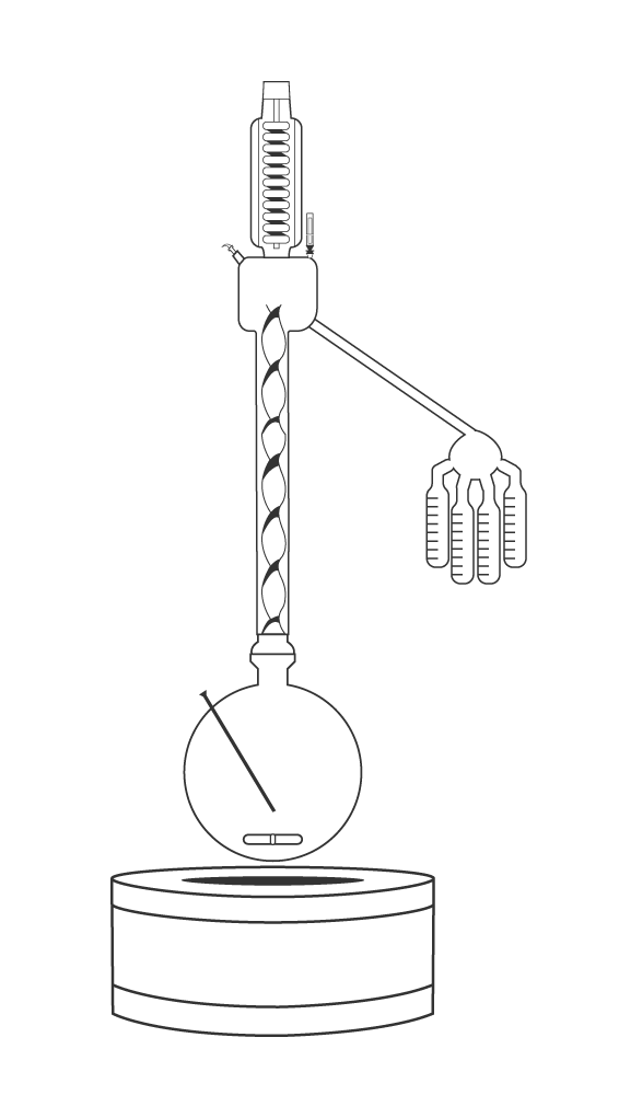 Spinning band system illustration